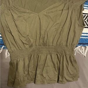 Elegant Olive Women's Blouse